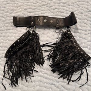 Dolls Kill Sass Slingin' Fringe belt